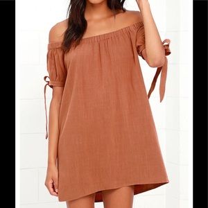 Lulu’s off Shoulder dress Medium